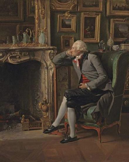 Henri Pierre Danloux The Baron de Besenval in his Study Sweden oil painting art